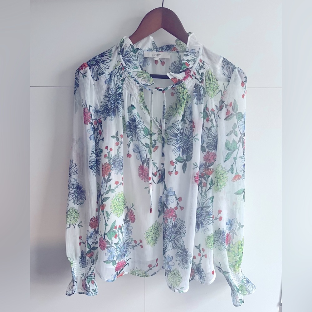 Loft Pretty Floral Blouse